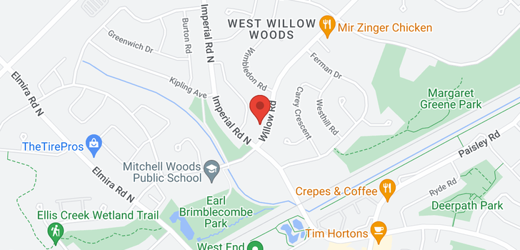 map of 617 WILLOW Road
